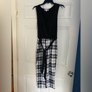 Black and white jumpsuit